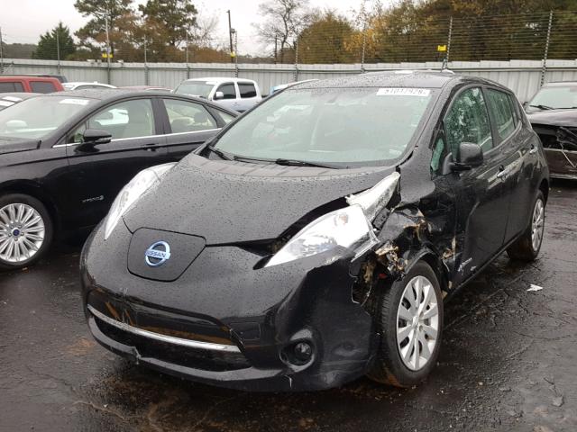 1N4AZ0CP6DC418253 - 2013 NISSAN LEAF S BLACK photo 2