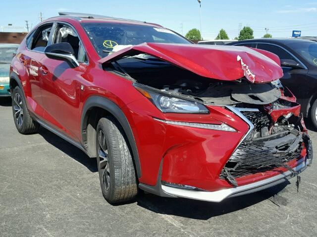 JTJYARBZ1H2072533 - 2017 LEXUS NX 200T RED photo 1