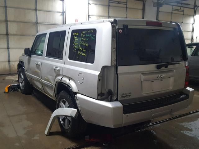 1J8HG48K96C366843 - 2006 JEEP COMMANDER SILVER photo 3