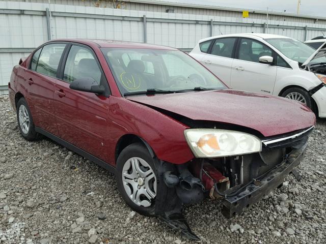 1G1ZS51F16F123550 - 2006 CHEVROLET MALIBU LS წითელი ფოტო 1