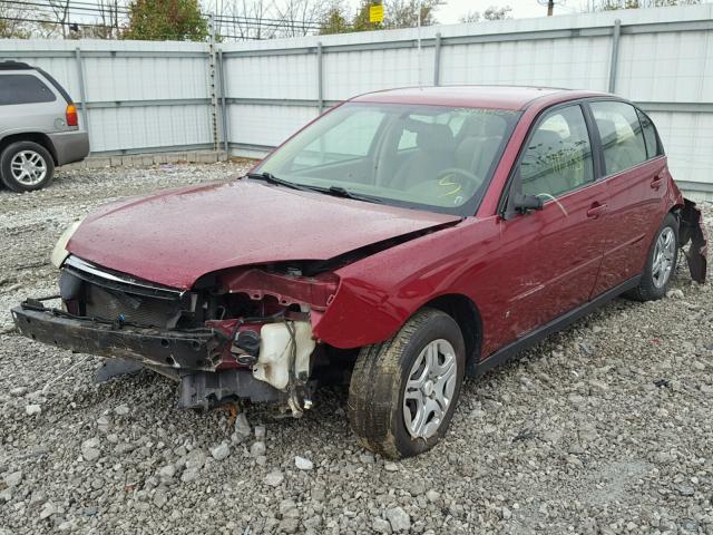 1G1ZS51F16F123550 - 2006 CHEVROLET MALIBU LS წითელი ფოტო 2