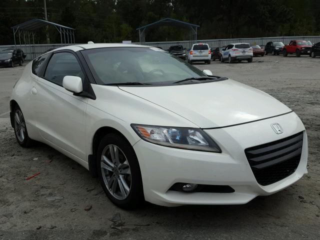 JHMZF1C64CS000697 - 2012 HONDA CR-Z EX WHITE photo 1