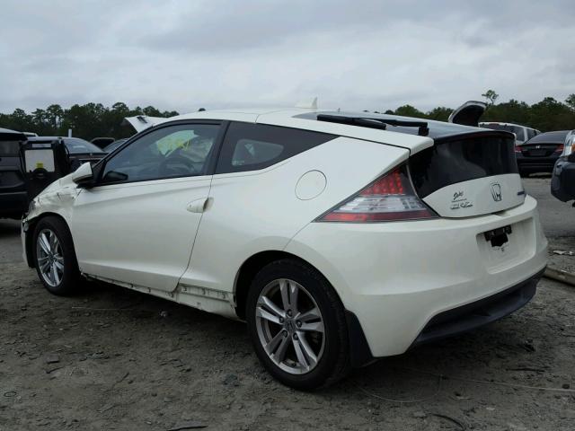 JHMZF1C64CS000697 - 2012 HONDA CR-Z EX WHITE photo 3