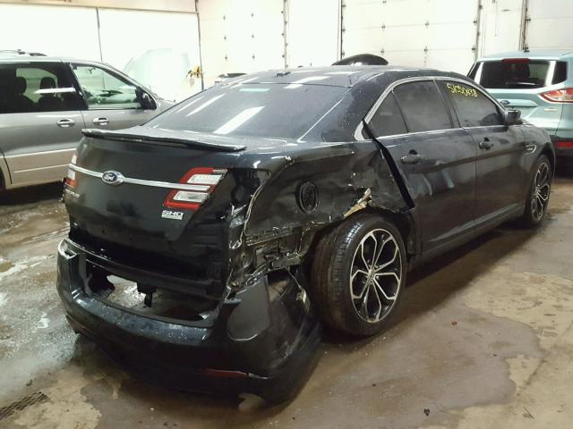 1FAHP2KT6EG144271 - 2014 FORD TAURUS SHO BLACK photo 4