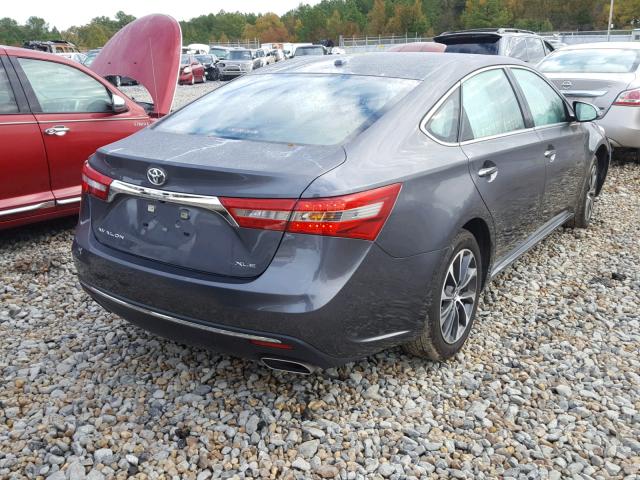 4T1BK1EB0JU279720 - 2018 TOYOTA AVALON XLE GRAY photo 4
