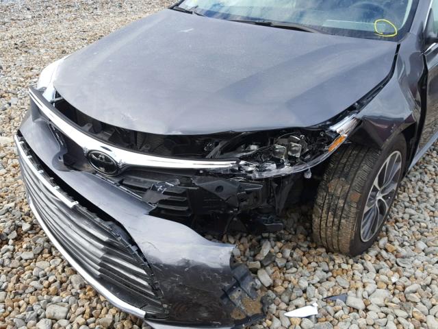 4T1BK1EB0JU279720 - 2018 TOYOTA AVALON XLE GRAY photo 9