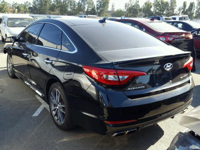 5NPE34AB6FH070389 - 2015 HYUNDAI SONATA SPO BLACK photo 3