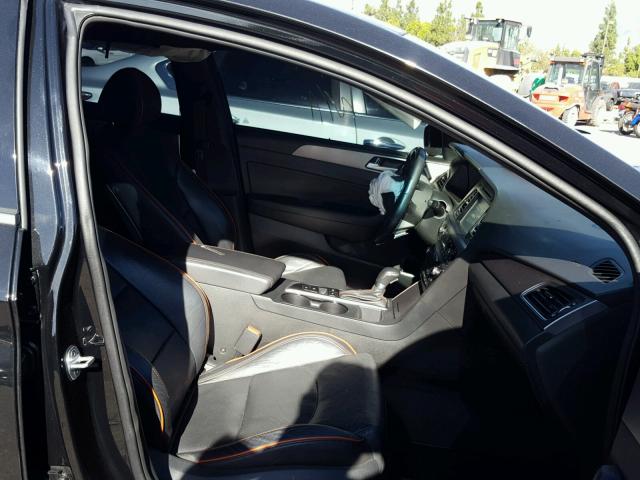 5NPE34AB6FH070389 - 2015 HYUNDAI SONATA SPO BLACK photo 5