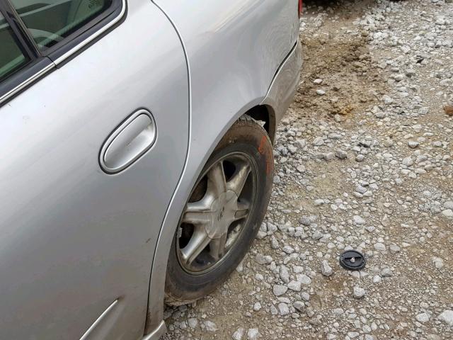 1G3NL52F13C203302 - 2003 OLDSMOBILE ALERO GL SILVER photo 9