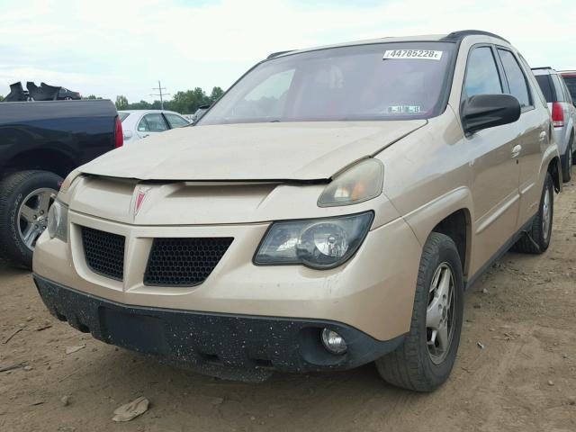 3G7DB03E94S541354 - 2004 PONTIAC AZTEK TAN photo 2