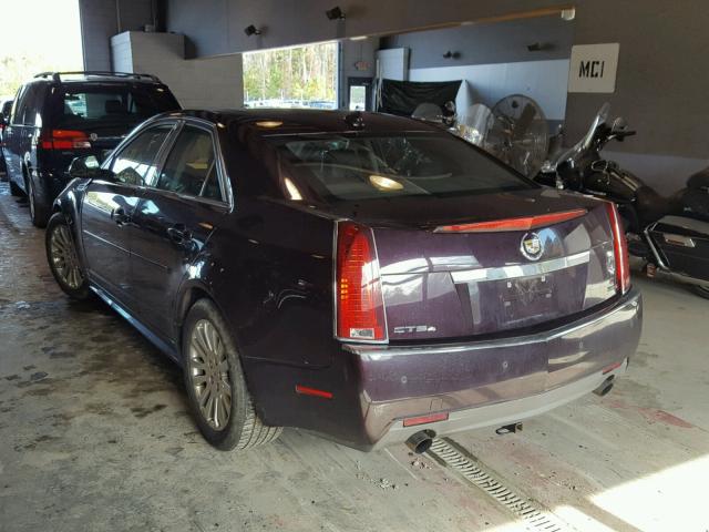 1G6DS5EV4A0102192 - 2010 CADILLAC CTS PREMIU BURGUNDY photo 3