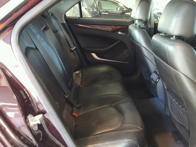 1G6DS5EV4A0102192 - 2010 CADILLAC CTS PREMIU BURGUNDY photo 6