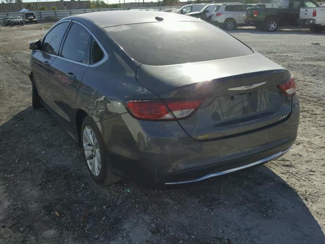 1C3CCCAB2FN616711 - 2015 CHRYSLER 200 LIMITE GRAY photo 3