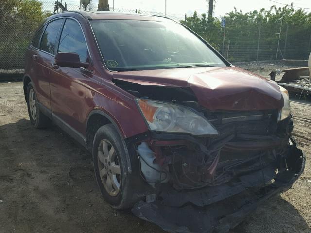 5J6RE38789L000345 - 2009 HONDA CR-V EXL BURGUNDY photo 1