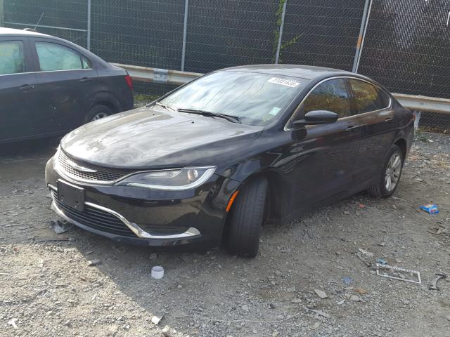 1C3CCCAB2FN701399 - 2015 CHRYSLER 200 LIMITE BLACK photo 2