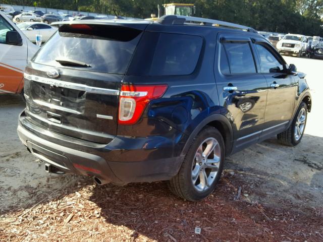 1FM5K7F96FGB22789 - 2015 FORD EXPLORER L BLACK photo 4