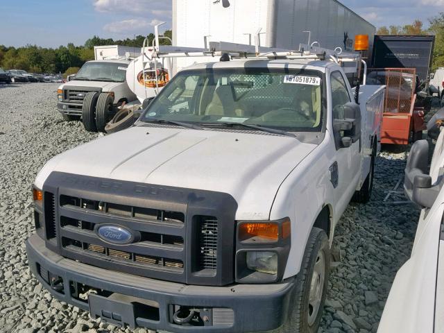 1FDWF30558EC54481 - 2008 FORD F350 SRW S WHITE photo 2