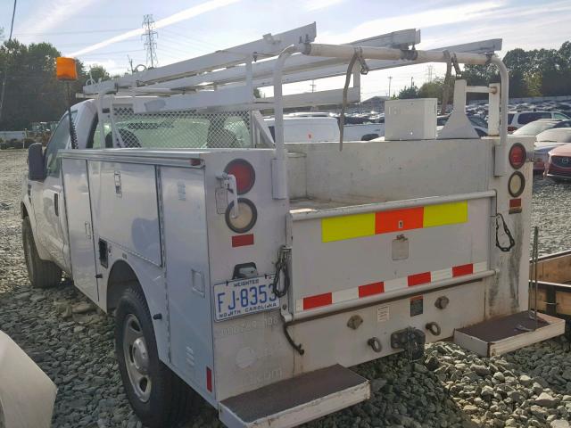 1FDWF30558EC54481 - 2008 FORD F350 SRW S WHITE photo 3