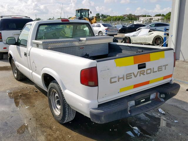 1GCCS14X6W8198954 - 1998 CHEVROLET S TRUCK S1 WHITE photo 3