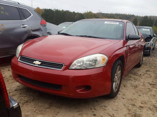 2G1WK16K979234827 - 2007 CHEVROLET MONTE CARL RED photo 2