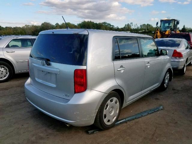 JTLKE50EX91070314 - 2009 TOYOTA SCION XB SILVER photo 4