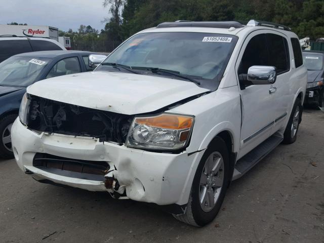 5N1BA0NF3AN602474 - 2010 NISSAN ARMADA PLA WHITE photo 2