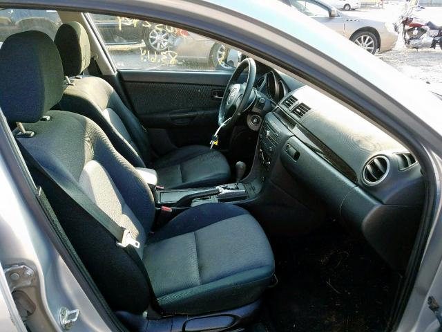 JM1BK12F571768426 - 2007 MAZDA 3 I SILVER photo 5