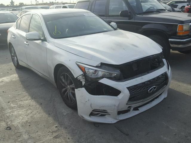 JN1BV7AP0FM352305 - 2015 INFINITI Q50 BASE WHITE photo 1