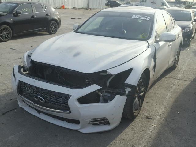 JN1BV7AP0FM352305 - 2015 INFINITI Q50 BASE WHITE photo 2