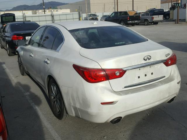 JN1BV7AP0FM352305 - 2015 INFINITI Q50 BASE WHITE photo 3