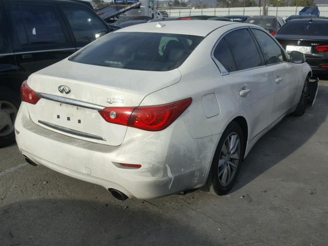 JN1BV7AP0FM352305 - 2015 INFINITI Q50 BASE WHITE photo 4