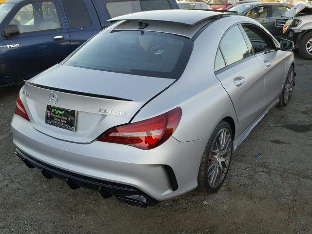 WDDSJ5CB0JN563687 - 2018 MERCEDES-BENZ CLA 45 AMG SILVER photo 4