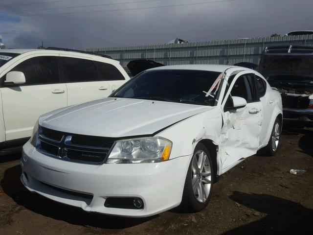 1B3BD1FG9BN548870 - 2011 DODGE AVENGER MA WHITE photo 2