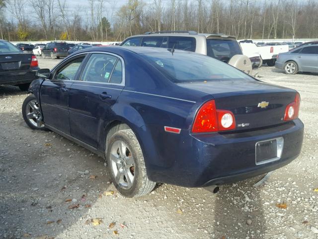 1G1ZH57B09F257831 - 2009 CHEVROLET MALIBU 1LT BLUE photo 3