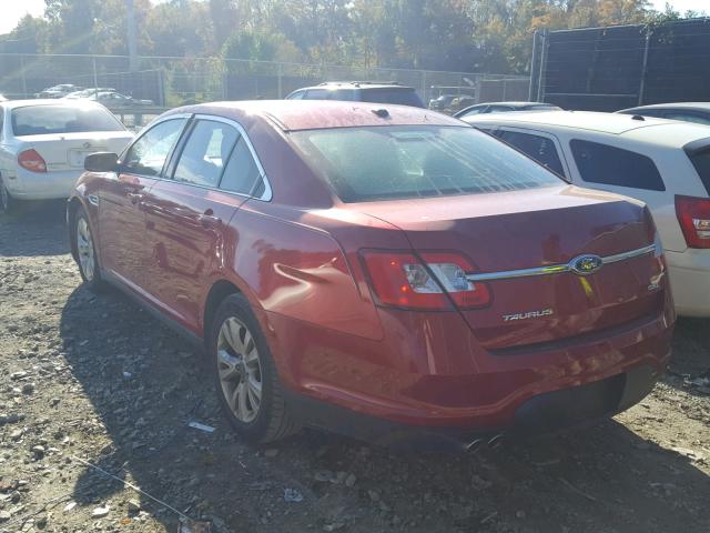 1FAHP2EW9AG148895 - 2010 FORD TAURUS SEL RED photo 3