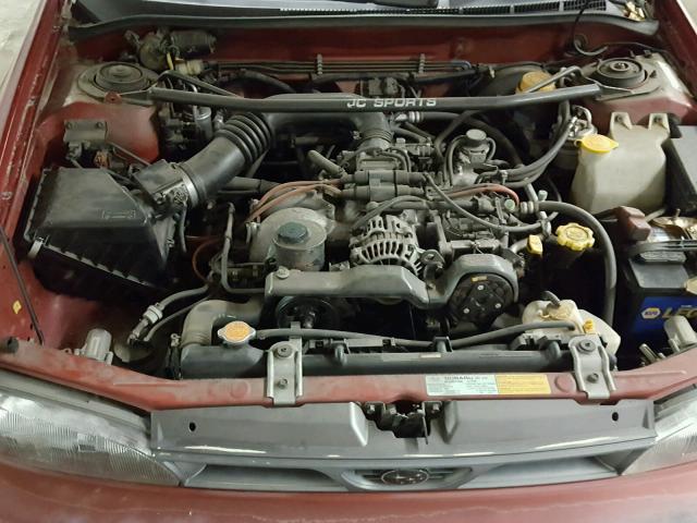 JF1GF6353SH813897 - 1995 SUBARU IMPREZA L RED photo 7