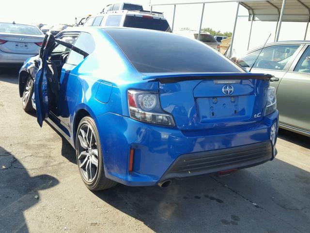 JTKJF5C75E3080208 - 2014 TOYOTA SCION TC 蓝色 照片 3