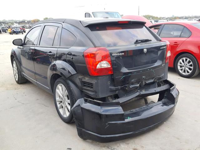 1B3CB4HAXAD630258 - 2010 DODGE CALIBER SX BLACK photo 3