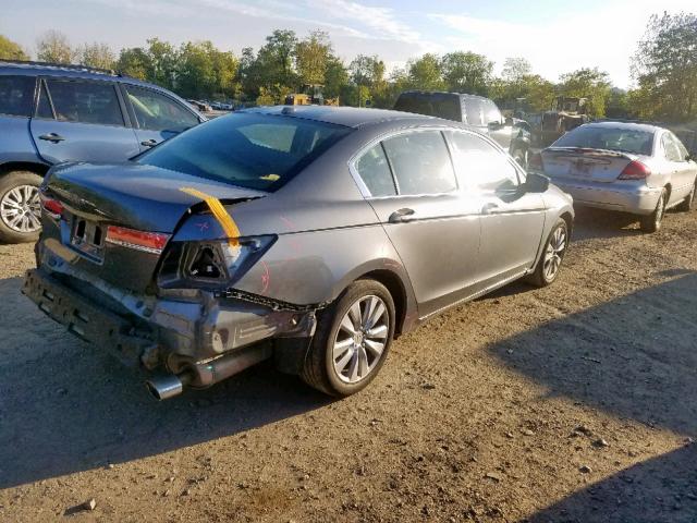 1HGCP2F81CA156811 - 2012 HONDA ACCORD EXL GRAY photo 4