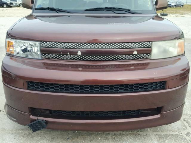 JTLKT324364118602 - 2006 TOYOTA SCION XB Марун фото 9