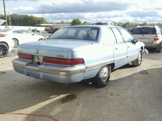 1G4BN5374PR430227 - 1993 BUICK ROADMASTER BLUE photo 4