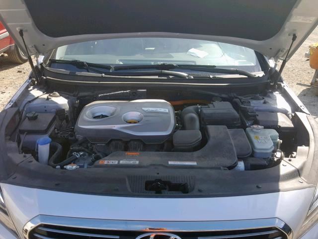 KMHE34L17HA051098 - 2017 HYUNDAI SONATA HYB SILVER photo 7