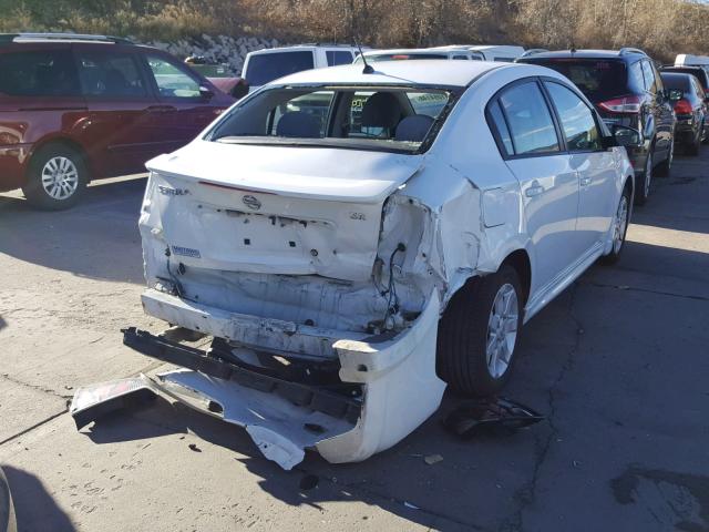 3N1AB6AP9AL727237 - 2010 NISSAN SENTRA 2.0 WHITE photo 4