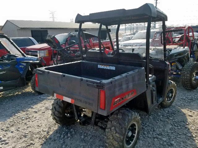 4XARH50A8CE291612 - 2012 POLARIS RANGER 500 RED photo 4