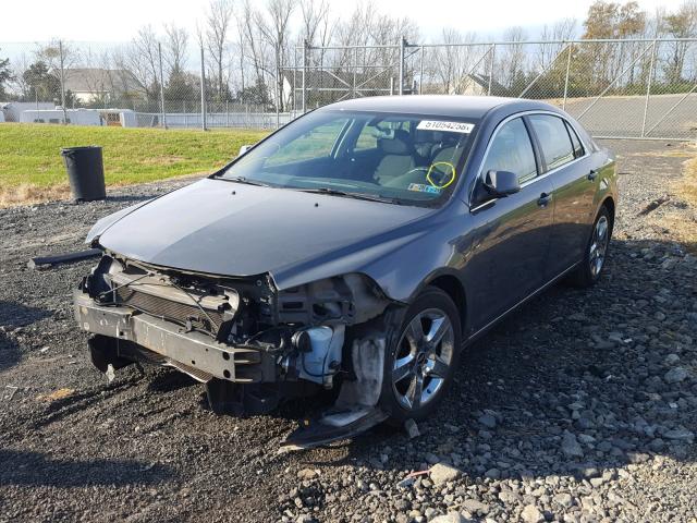 1G1ZH57B29F232297 - 2009 CHEVROLET MALIBU 1LT GRAY photo 2