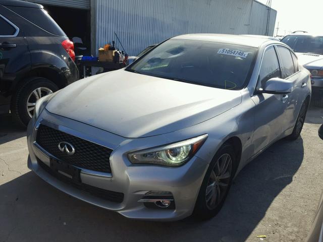 JN1BV7AP5FM354812 - 2015 INFINITI Q50 BASE SILVER photo 2