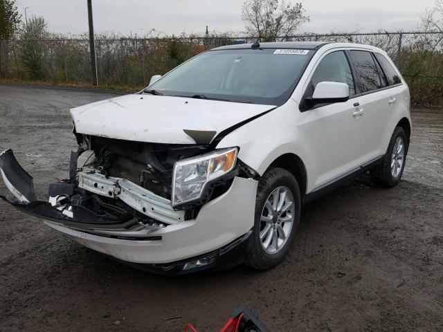 2FMDK4JC4ABB00254 - 2010 FORD EDGE SEL WHITE photo 2