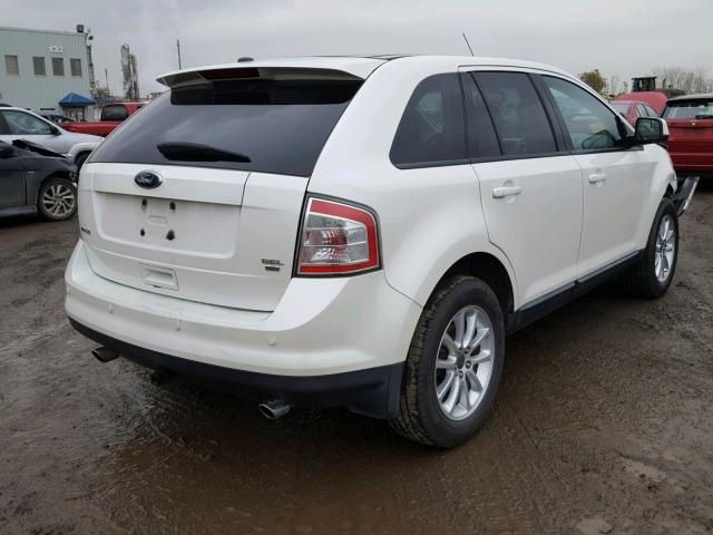 2FMDK4JC4ABB00254 - 2010 FORD EDGE SEL WHITE photo 4