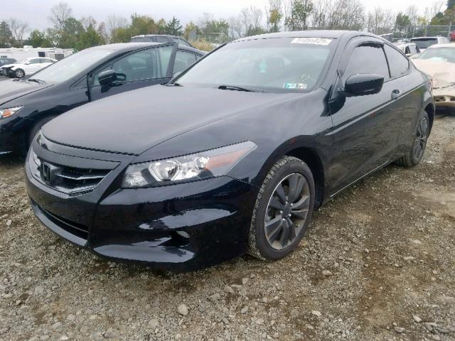 1HGCS1B82CA005135 - 2012 HONDA ACCORD EXL BLACK photo 2