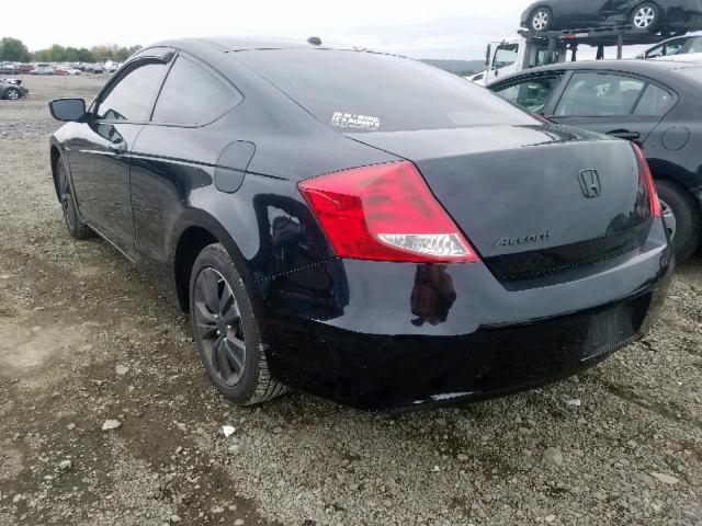 1HGCS1B82CA005135 - 2012 HONDA ACCORD EXL BLACK photo 3